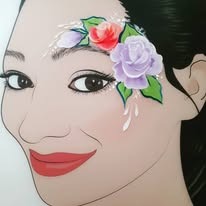 Face-painting at a Burton upon Trent event