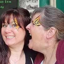 Face-painting at a Burton upon Trent event