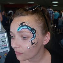 Face-painting at a Burton upon Trent event