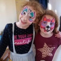 Face-painting at a Burton upon Trent event